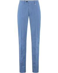 Canali - Cotton Chino Trousers - Lyst