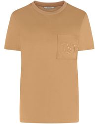 Max Mara - Papaia Cotton Crew-Neck T-Shirt T-Shirts & Jerseys - Lyst