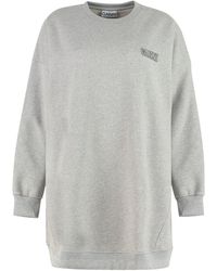 Ganni - Oversize Logo Print Sweatshirt - Lyst