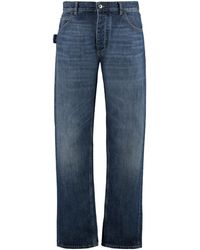 Bottega Veneta - Jeans straight leg a 5 tasche - Lyst