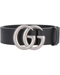Gucci - Classic Leather Belt With Double G Buckle For - Lyst