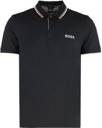 BOSS - Stretch Cotton Piqué Polo Shirt - Lyst