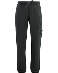 Stone Island - Pantaloni in felpa con logo - Lyst