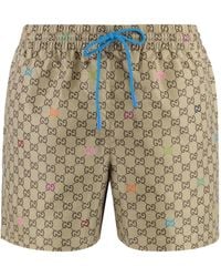 美品 GUCCI Psychedelic GG Nylon Shorts 44 Gucci GG Psychedelic Print Swim Shorts in Black for Men | Lyst