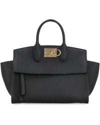 Ferragamo - Studio Soft Leather Handbag - Lyst