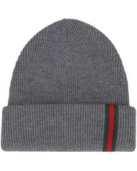 Gucci - Cappello in lana con dettaglio Web - Lyst