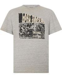 Golden Goose - Cotton T-Shirt With Vintage Print - Lyst