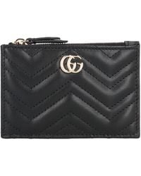Gucci - Gg Marmont Leather Keyring - Lyst