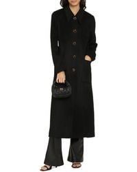 Tory Burch - Single-Breasted Wool Coat - Lyst