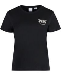 Pinko - Nambrone Decorative Inserts Crew-neck T-shirt - Lyst