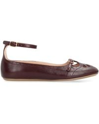 Chloé - Leather Ballet Flats 'Misty' - Lyst