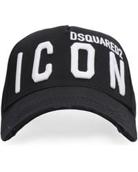 DSquared² - Black & White Icon Baseball Cap - Lyst