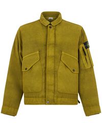 Stone Island - Windbreaker With Logo - Lyst