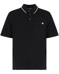 Dolce & Gabbana - Dolce & Gabbana Cotton-Piqué Polo Shirt - Lyst