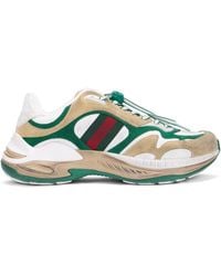 Gucci - Sneakers Made Of Fabric And Leather Accents - Lyst