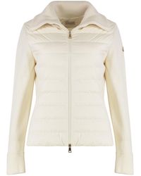 Moncler - Cardigan With Padded Panels - Lyst