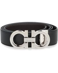 Ferragamo - Cintura reversibile Gancini in pelle - Lyst