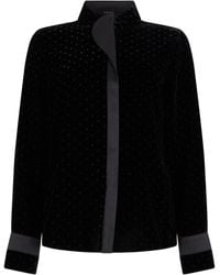 Emporio Armani - Velvet Shirt - Lyst