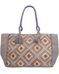 MADE FOR A WOMAN - Holy L Raffia Tote Bag - Lyst