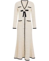 Self-Portrait - Long Dress With Buttons - Lyst