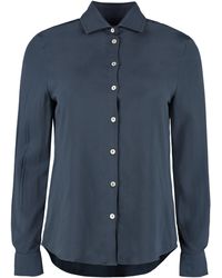 Barba Napoli Silk Shirt - Blue