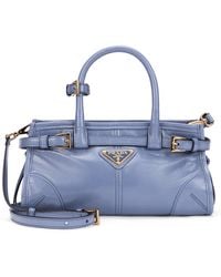 Prada - Borsa tote Bonnie mini in pelle - Lyst