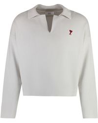 Ami Paris - Cotton-Wool Blend Sweater - Lyst