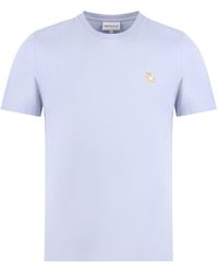 Maison Kitsuné - T-shirt girocollo in cotone - Lyst