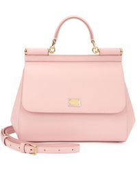 Dolce & Gabbana - Borsa a mano Sicily mini in pelle di vitello dauphine - Lyst