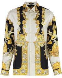 Versace - Camicia 'Coral Teater' Con Colletto Classico E Stampa All-Over - Lyst