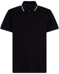 BOSS - Cotton Polo With Short Sleeves - Lyst