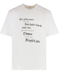 McQueen - T-shirt girocollo in cotone - Lyst