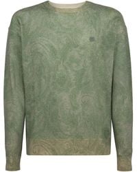 Etro - Crew-Neck Wool Sweater - Lyst