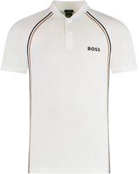 BOSS - Technical Fabric Polo Shirt - Lyst
