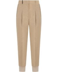 Peserico - Pleated High-Waisted Pants - Lyst