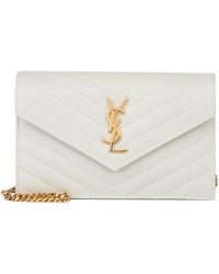 Saint Laurent - Pouch Envelope With Chain Cassandre - Lyst