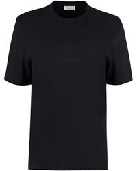 Saint Laurent - T-shirt con ricamo - Lyst
