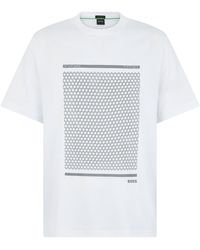 BOSS - Cotton T-Shirt With Print - Lyst