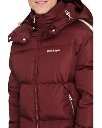 Palm Angels - Hooded Nylon Down Jacket - Lyst