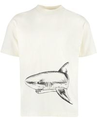 Palm Angels - Cotton Crew-Neck T-Shirt - Lyst