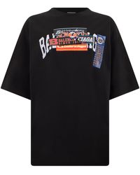 Balenciaga - Cotton T-Shirt With Print - Lyst