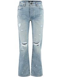 Amiri Jeans straight leg a 5 tasche - Blu