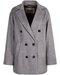 Herno - Double-Breasted Wool Coat - Lyst