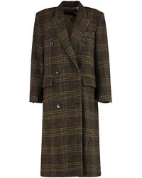 Isabel Marant - Cappotto doppiopetto Lexana in lana vergine - Lyst