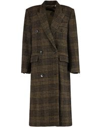 Isabel Marant - Lexana Double-Breasted Virgin Wool Coat - Lyst