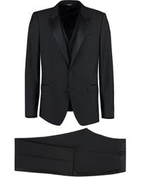 Dolce & Gabbana - Three-piece Suit In Wool And Silk - Lyst