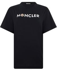 Moncler - Cotton T-Shirt With Print - Lyst