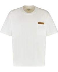 Bottega Veneta - T-shirt girocollo in cotone - Lyst