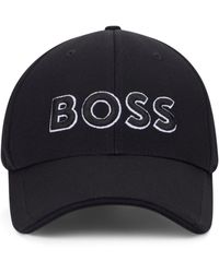 BOSS - Cappellino con logo ricamato - Lyst