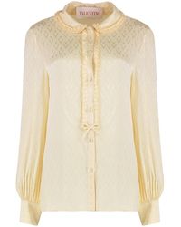 Valentino Garavani - Toute La V Silk Shirt - Lyst